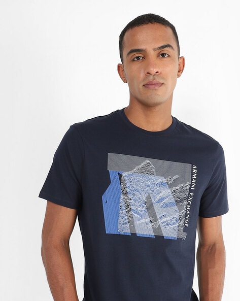 Buy Navy Tshirts for Men by ARMANI EXCHANGE Online 