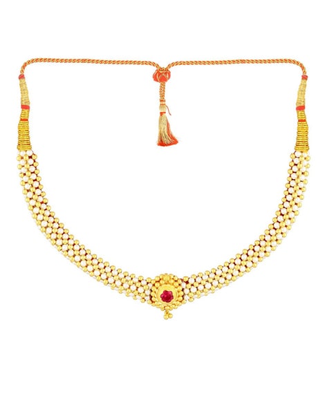 Necklace designs from malabar on sale gold