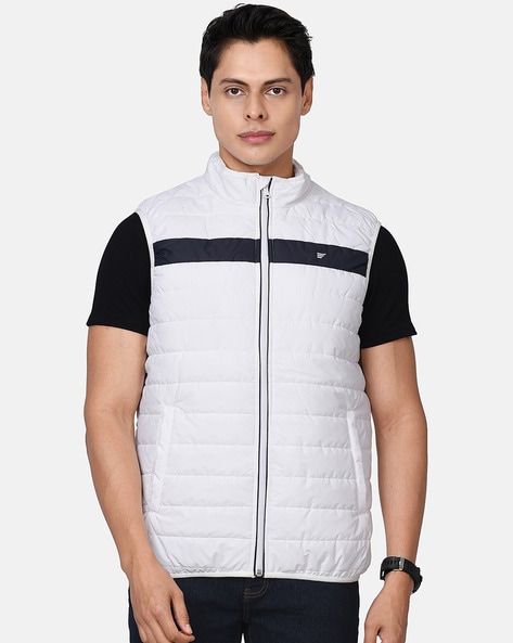 Buy HRX By Hrithik Roshan White Quilted Sleeveless Jacket - Jackets for Men  1352601 | Myntra