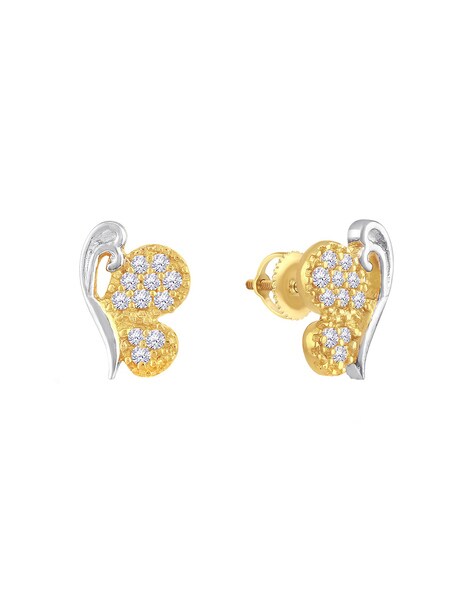 18ct Gold Plated Or Silver Butterfly Stud Earrings By Hurleyburley   notonthehighstreetcom
