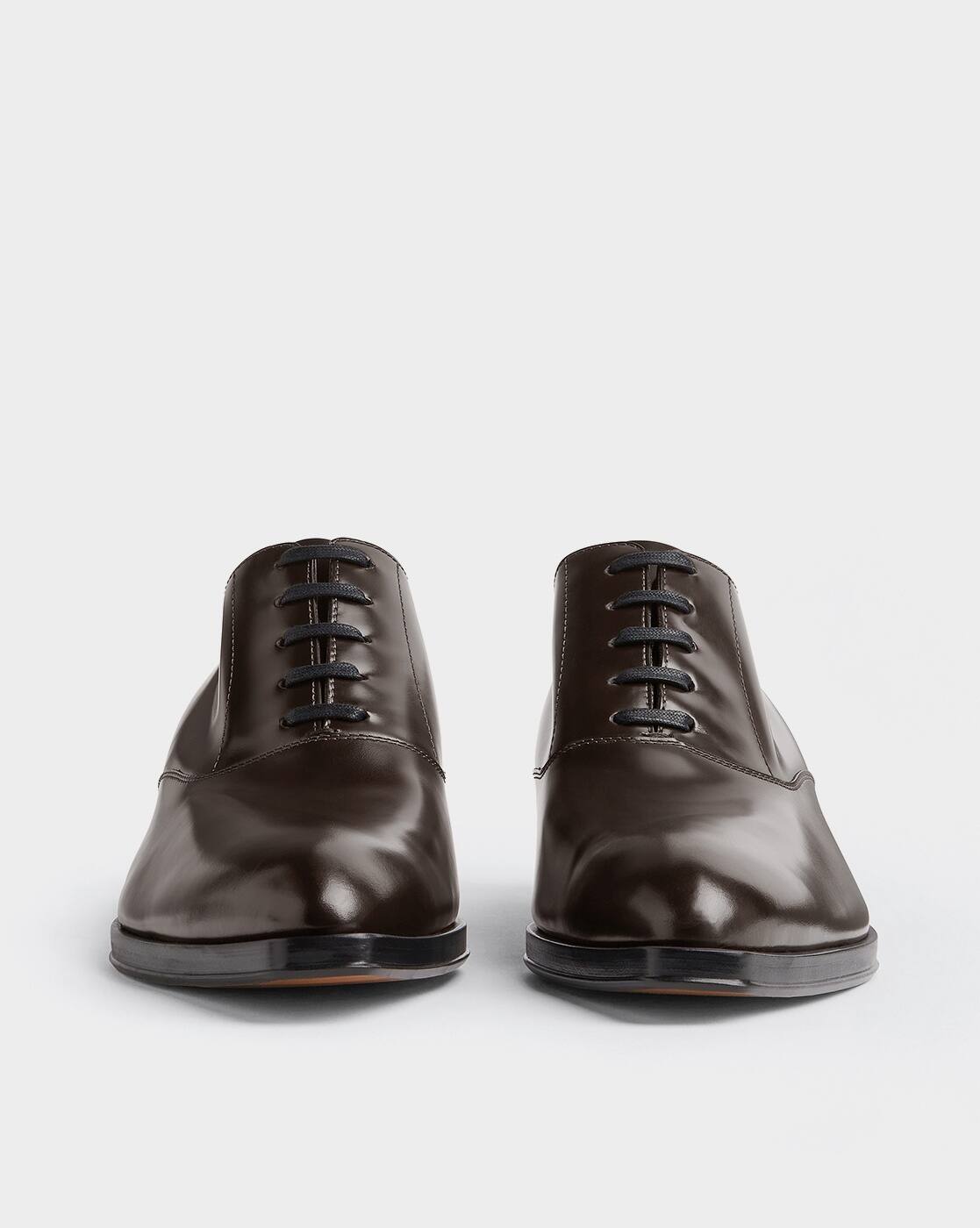 Buy BOTTEGA VENETA Chisel Lace-Up Oxfords | Brown Color Men | AJIO