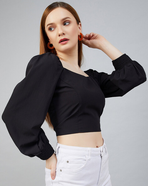 Buy Black Tops for Women by Rare Online