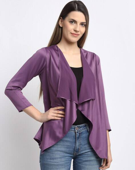 Buy Lavender purple Shrugs \u0026 Jackets 