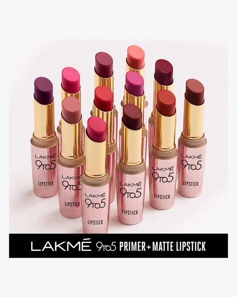 lakme 9 to 5 lipstick garnet punch