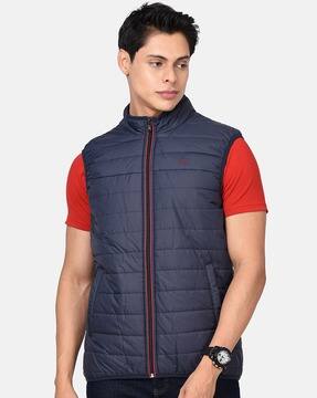 bomber sleeveless jacket