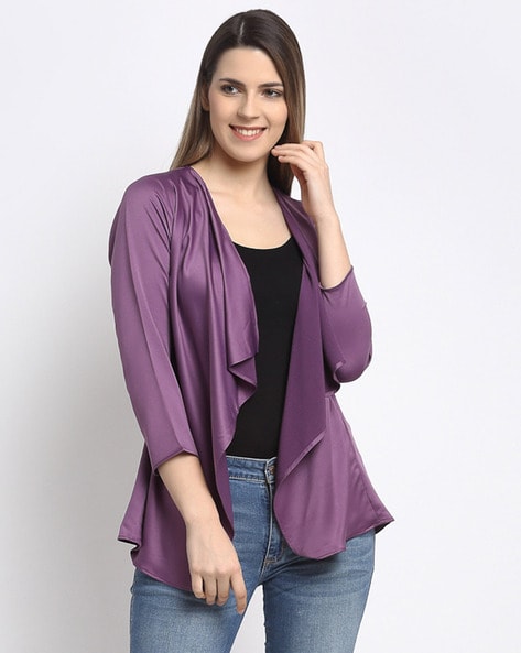 plus size lavender shrug