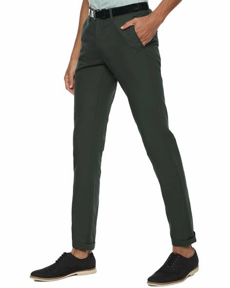 Buy Olive Grey Trousers \u0026 Pants for Men 