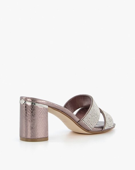 Dune block heel discount sandals