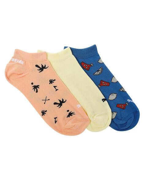Seasonal Graphic Kids Sneaker Socks Pack Of