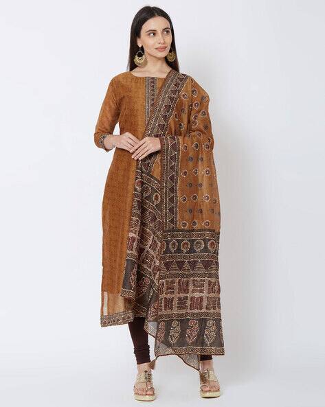 Buy Brown Kurta Suit Sets for Women by Fashor Online | Ajio.com