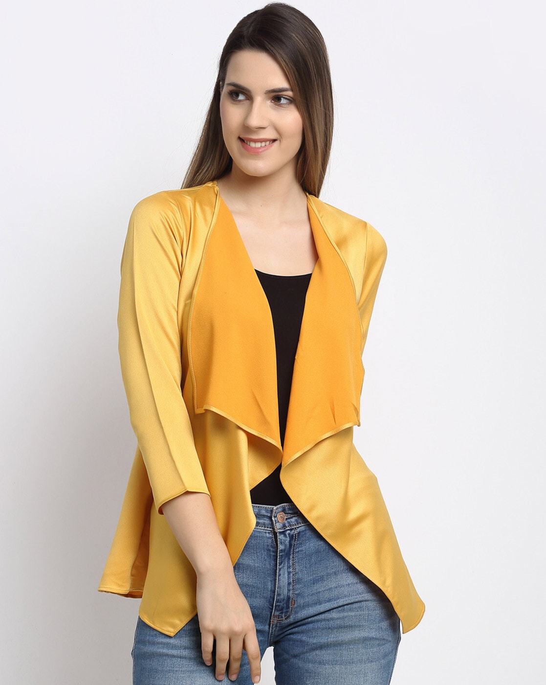 mustard colored shrug