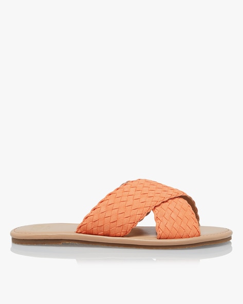 Dune clearance orange sandals