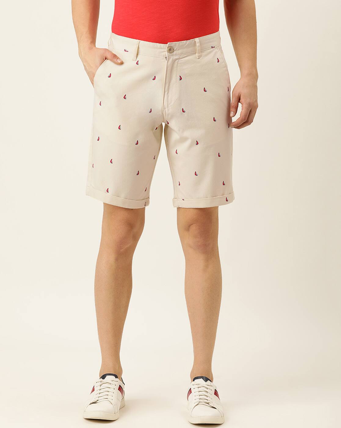 Buy Cream Shorts \u0026 3/4ths for Men by 
