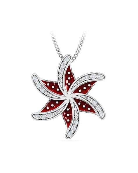 14K Rose Brushed and Polished Sand Dollar Starfish Necklace - Gracious Rose  Jewelry