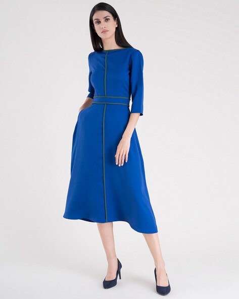 A Line Sky Blue Ladies Middy Dresses at Rs 415/piece in New Delhi