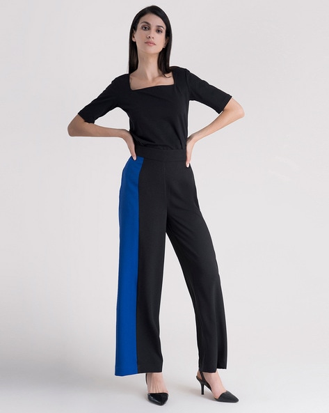 Buy Black Trousers & Pants for Women by Fable Street Online