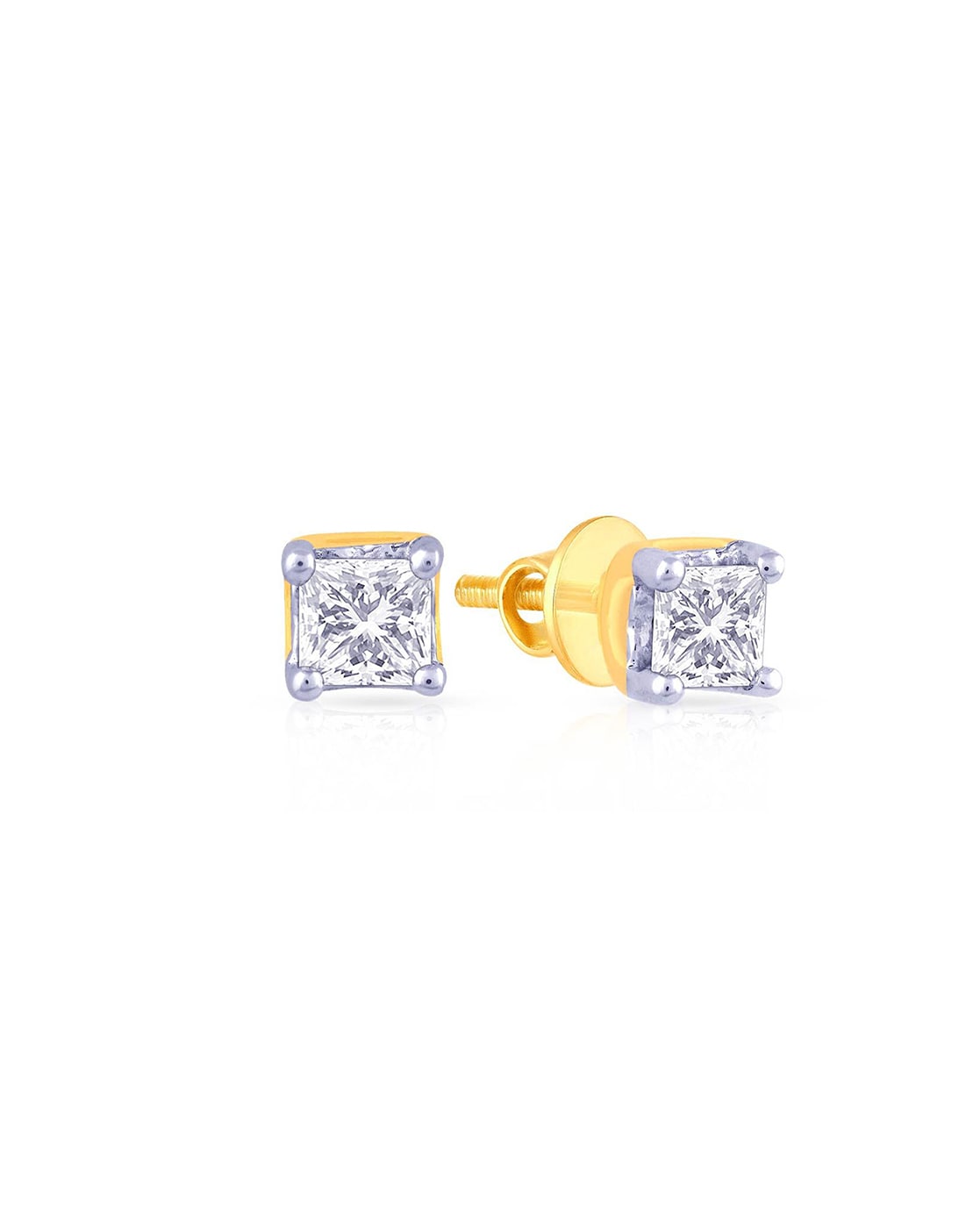 Real Moissanite Stud Earrings Pass Diamond Tester Size 0.2-2ct 14k Gold  Vermeil