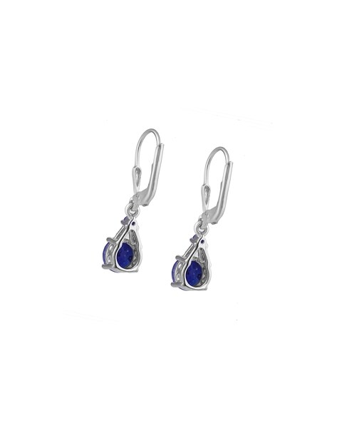 Shop Lily Cluster Blue Sapphire Earring | Miorola