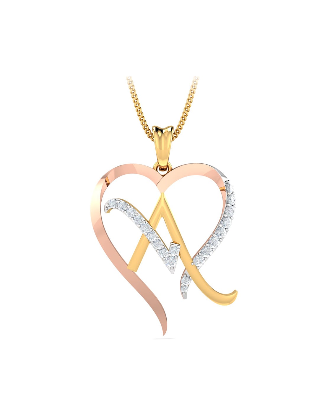 Buy White & Yellow Gold Necklaces & Pendants for Women by KuberBox ...