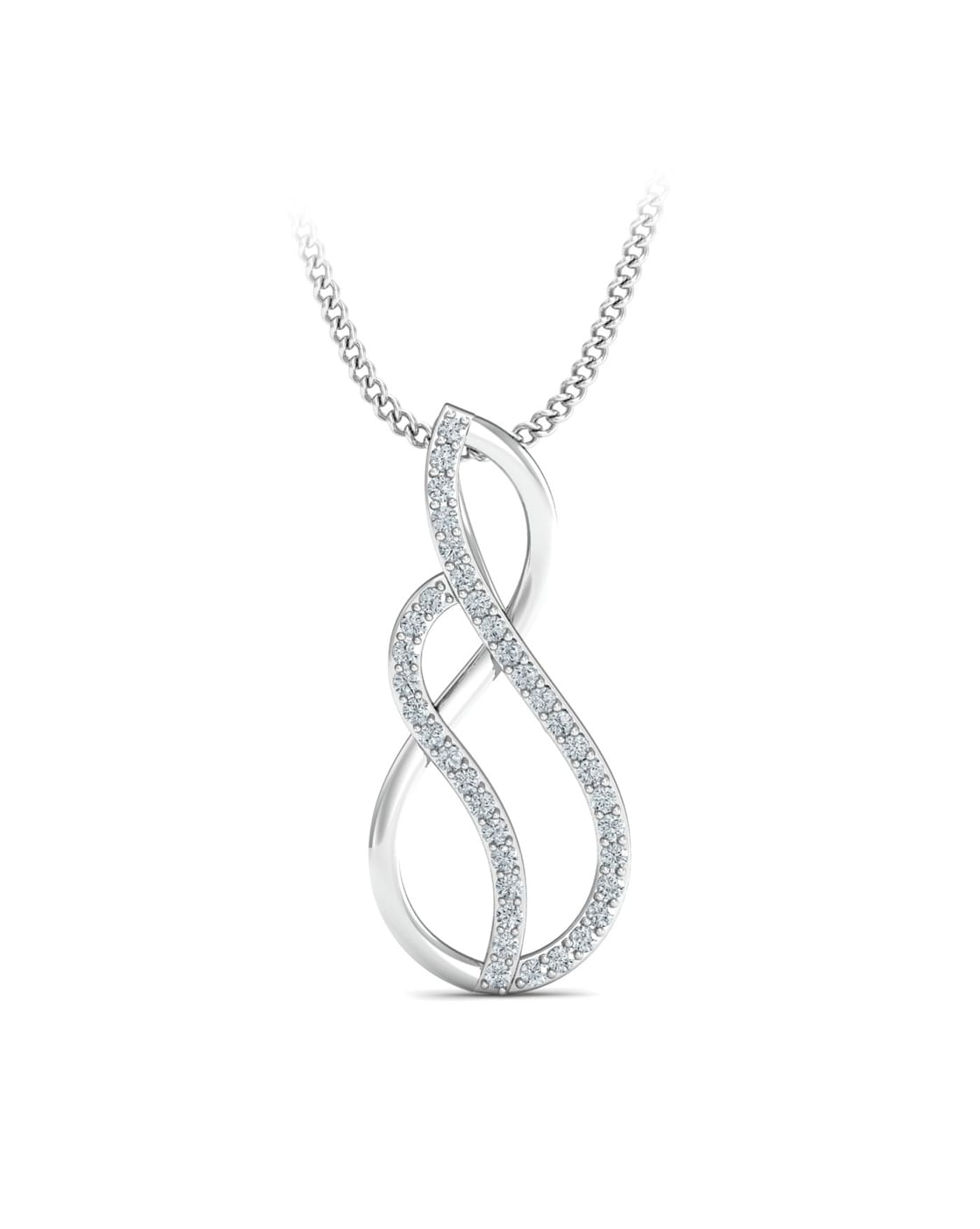Buy 18k Rose Gold Halo Diamond Pendant Necklace: Token Of Affection Online  | Madanji Meghraj