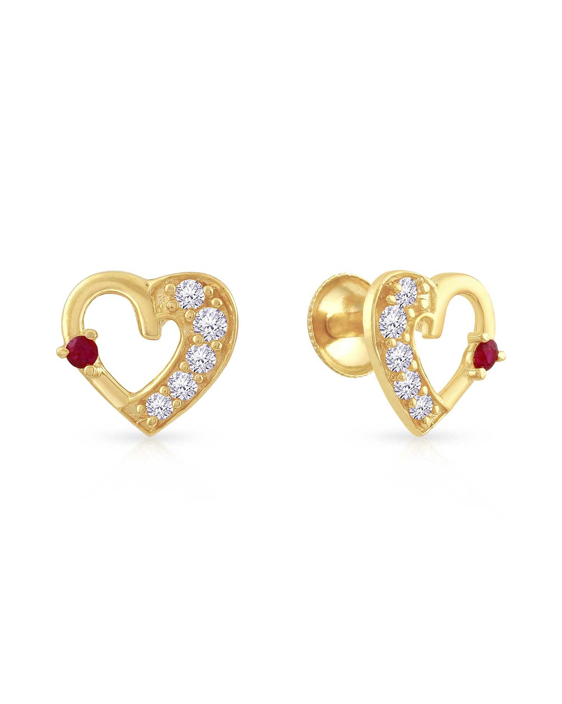Buy Malabar Gold 18 KT Rose Gold Hoops & Bali Earring for Women Online