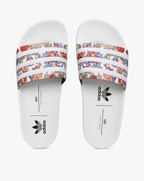 adidas printed slides