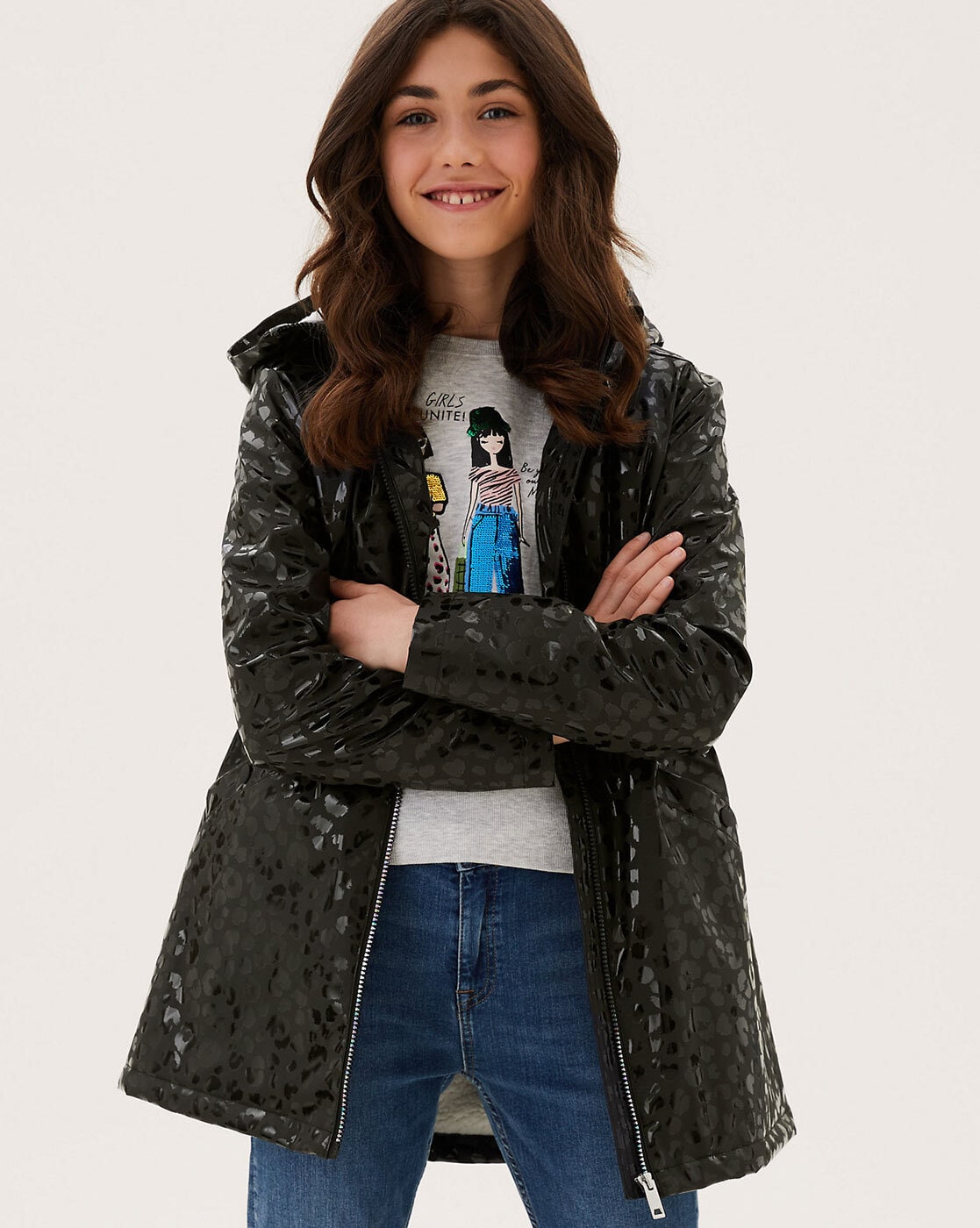 Marks and spencer girls cheap raincoat