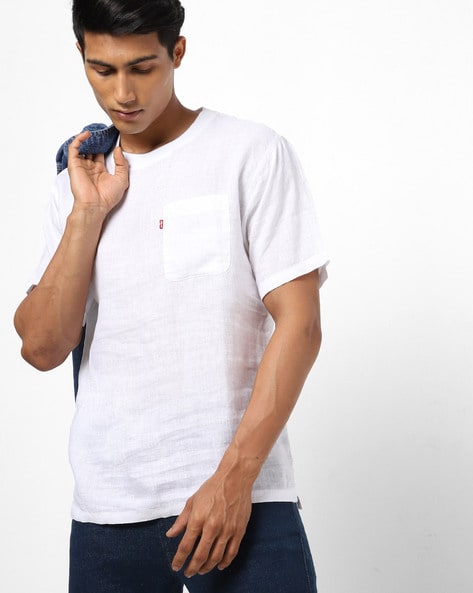 Levis white deals pocket t shirt