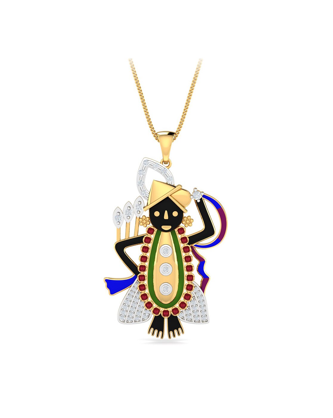 Shrinathji on sale gold pendant