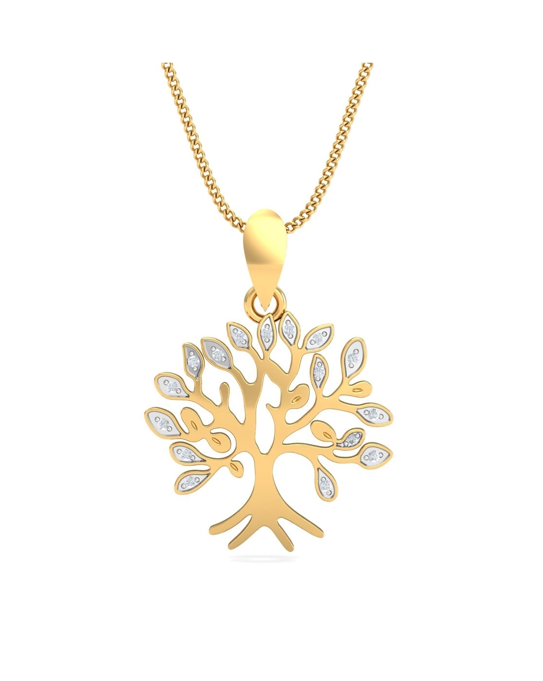 Gold on sale tree pendant