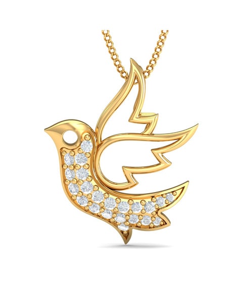 Buy VSHINE Bird Charm Pendant Locket With Chain Gold Plated Cubic Zirconia  American Diamond Studded Collection Fashion Jewellery Charm Necklace Set  For Women, Girls, Boys And Men-VSP1782G Online at Best Prices in