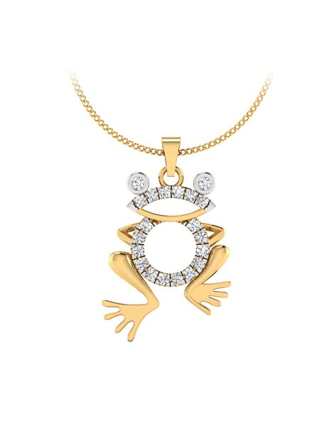 18k Gold Frog Necklace Pendant - Saint By Sarah Jane