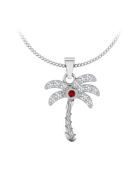 925 Silver Palm Tree Pendant – Hawaiiangem.com