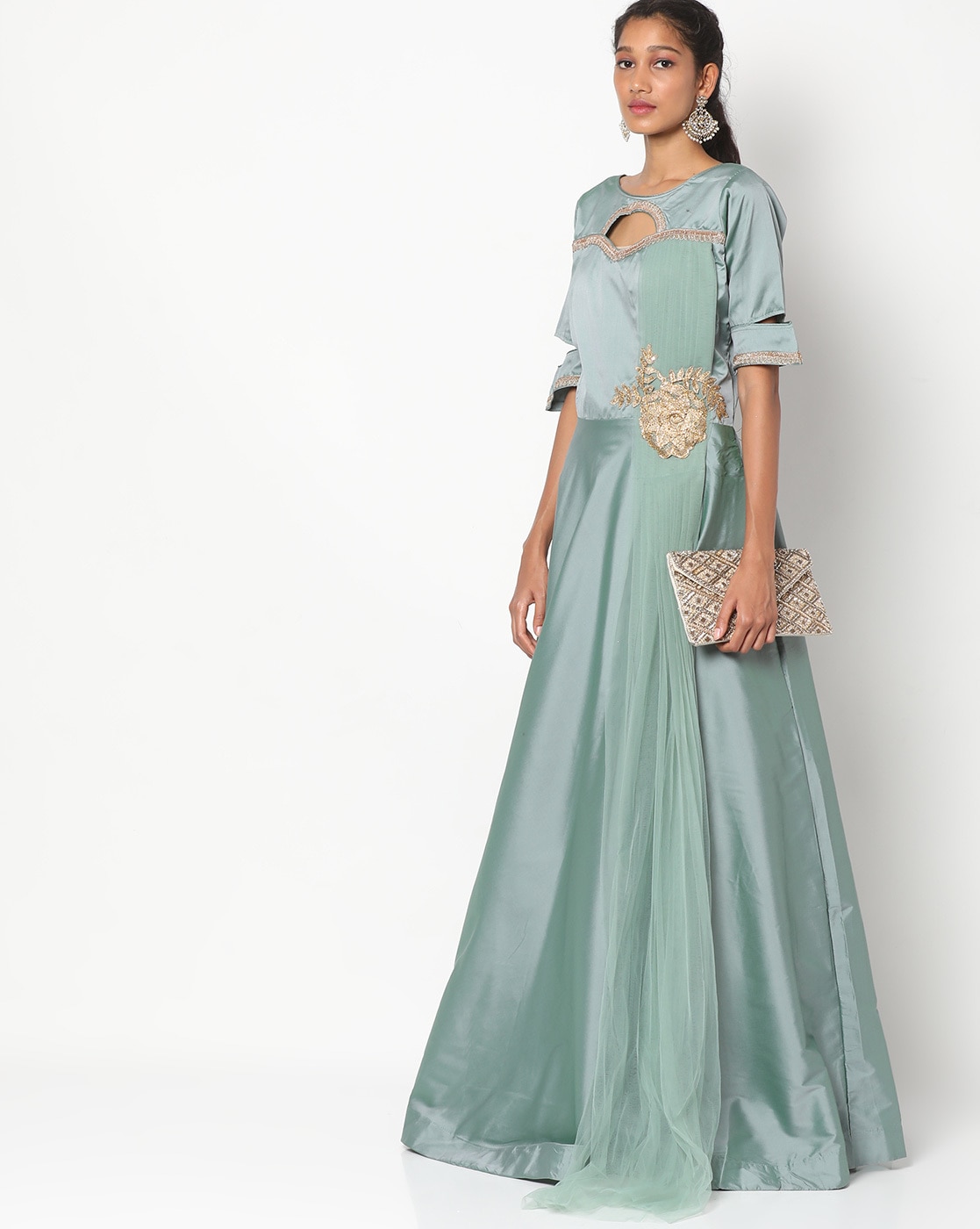 Buy Teal Blue Dresses for Women by MADAME Online | Ajio.com