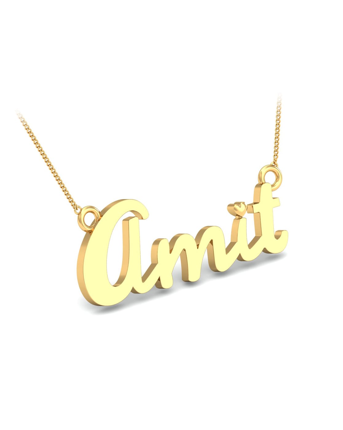 amit name gold locket