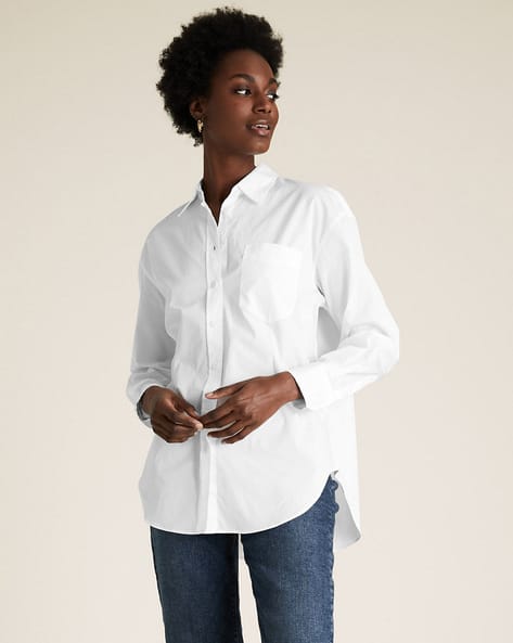 white loose shirts