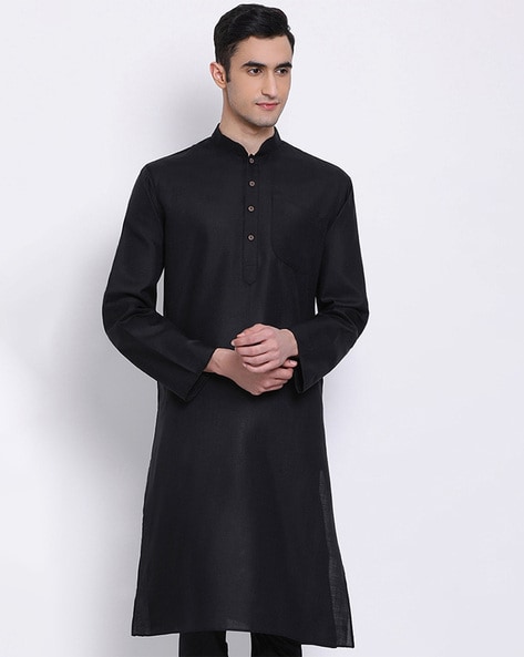 Sanwara Long Kurta with Patch Pocket