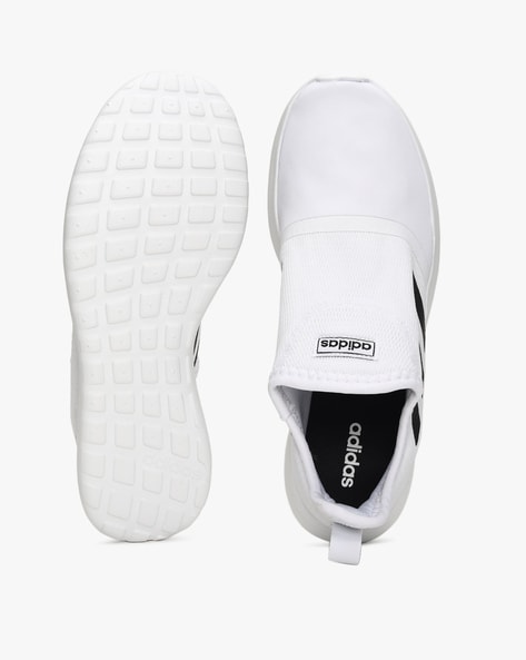 Adidas lite racer on sale slip on white