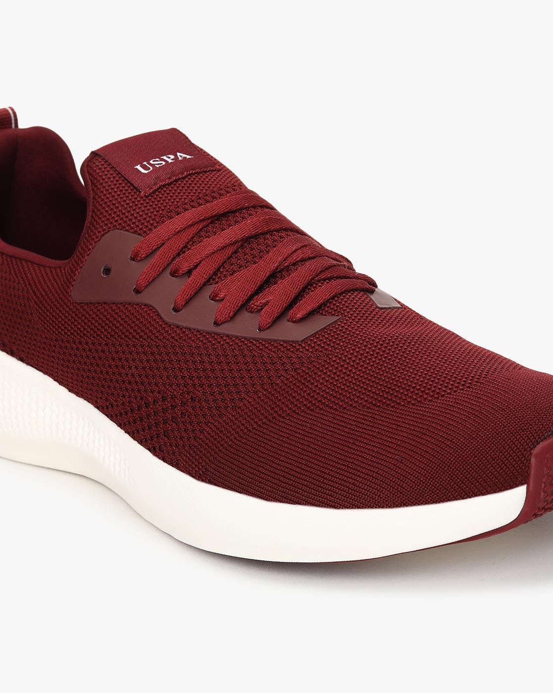 Maroon top polo shoes