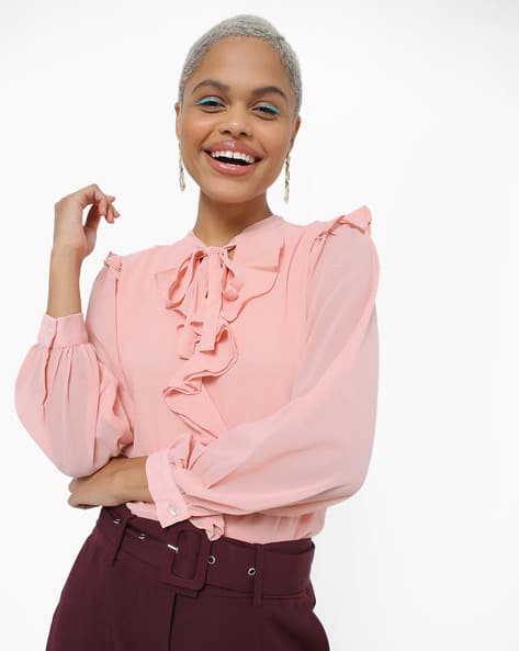 Buy Light Pink Tops for Women by AND Online | Ajio.com