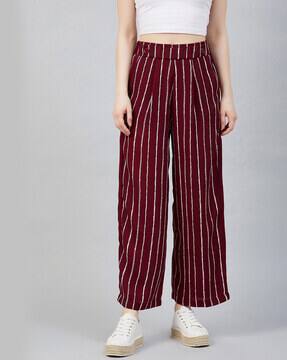 Buy Maroon Trousers \u0026 Pants for Women 