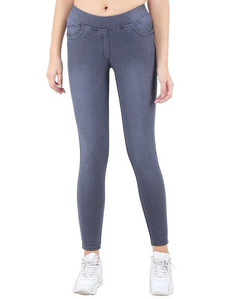 SPANX Women’s Distressed Denim Skinny Pants, Gray, Small - Walmart.com