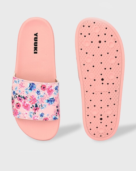 Buy Pink Flip Flop Slippers for Women by Yuuki Online Ajio