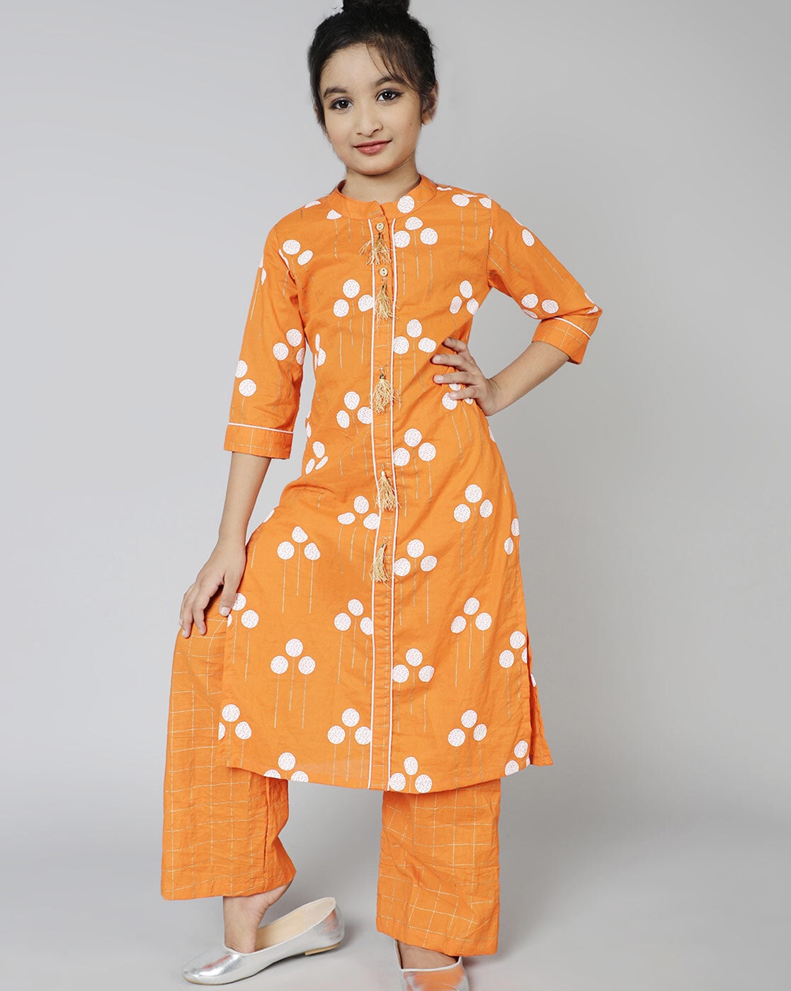 Cotton Kids Kurti And Striped Palazzo Set at Rs 895/piece in Kanpur | ID:  21391854912