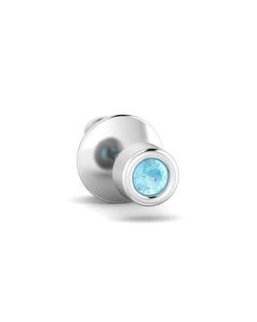 kuberbox Gemstones White Gold Ear Stud-picture-40
