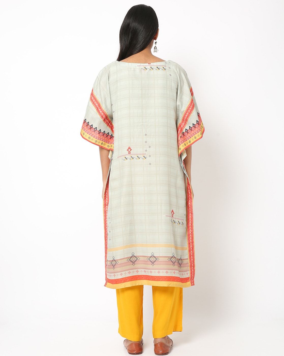 varanga-pink-bandhani-printed-regular-chanderi-silk-kurta-with-trouser –  Varanga