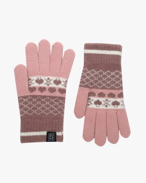 DNMX Patterned Knit Gloves