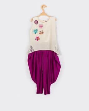 peppermint Printed Top with Dhoti-picture-13