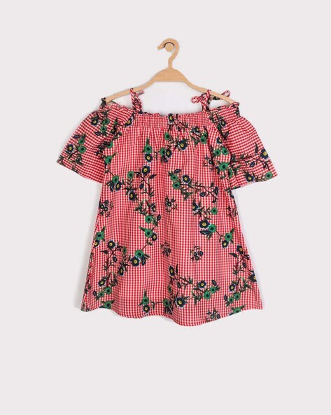 Buy Red Dresses Frocks for Girls by Peppermint Online Ajio