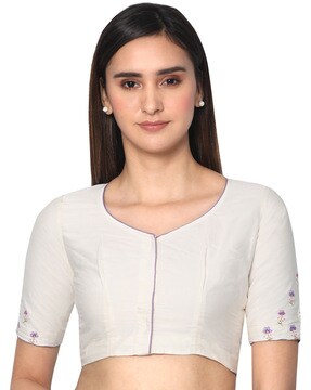 White Blouses - Buy White Blouses Online Starting at Just ₹154